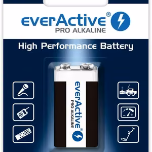 Alkaline battery 6LR61 9V (R9*) everActive Pro