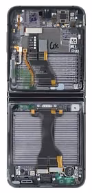 LCD screen Samsung F731 Z Flip5 5G ar touch screen un frame (Inner) Graphite original (used Grade B)