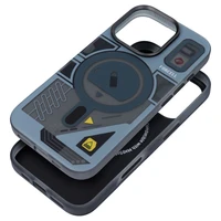 FORCELL F-PROTECT Leveli ar divu slāņu 4D tehnoloģiju, militārā nolaišanas pārbaude saderīgs ar MagSafe IPHONE 16 - cyber pelēks