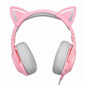 ONIKUMA K9 Pink RGB spēļu austiņas