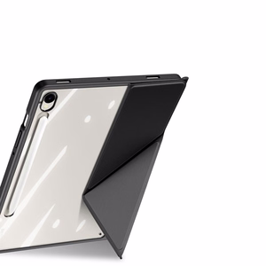 Dux Ducis Magi planšetdatora vāciņš ar stylusu turētāju Samsung Galaxy Tab S10 FE/S9/S9 FE - melns