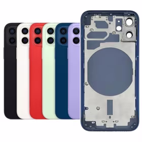 Aizmugurējais vāciņš saderīgs ar iPhone 12 Mini pilns korpuss / melns / OEM