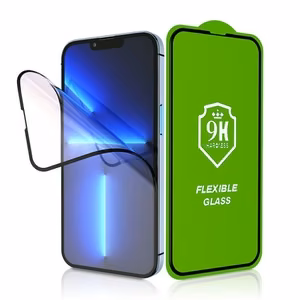Bestsuit elastīgs hibrīdais stikls 5D Apple iPhone 17 Air melns