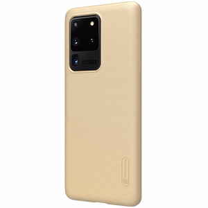 Nillkin Super Frosted Shield vāciņš ierīcei Samsung Galaxy S20 Ultra, zelta krāsā