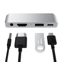 Adapter HUB 4in1 USB C Satechi Mobile Pro Hub ST-TCMPHS silver