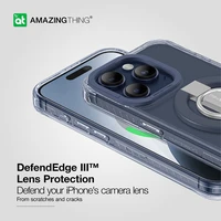 Amazing Thing Titan Pro Mag gredzena turētāja apvalks 10FT IP156.7PTRBU Iphone 15 Pro Max tumši zila
