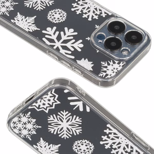 TEL PROTECT Ziemassvētku caurspīdīgs viedtālruņa apvalks Iphone 15 Pro Dizains 4