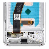 LCD ekrāns SAMSUNG S20 4G balts SOFT OLED ar rāmi