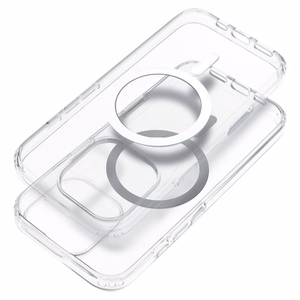 Caurspīdīgs viedtālruņa apvalks 2 mm IPHONE 16 Pro saderīgs ar Magnētisko (kameras aizsardzība) caurspīdīgs