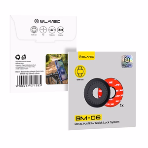 Blavec plāksne turētājam Quick Lock BM-06 gredzens melna
