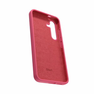 Силиконовый чехол Etteri Mag для Samsung Galaxy S25 Edge малиновый