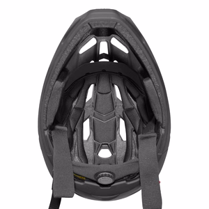 Wozinsky pilnas sejas velosipēda ķivere ar noņemamu vizieri, 60–62 cm, melna