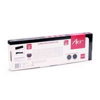 ART vadu tastatūra USB A QWERTY ar gaismu AK-49 melna