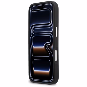 Karl Lagerfeld IML Glitter KL Diamond Logo чехол для iPhone 17 Pro чёрный