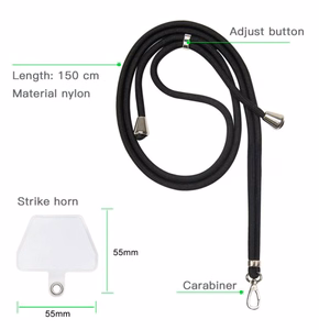 Universāla kakla siksniņa tālruņiem rozā