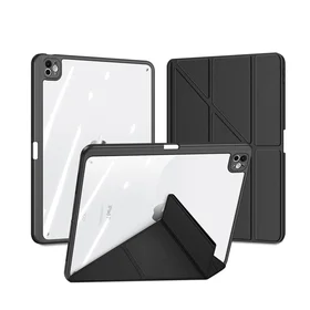 DUX DUCIS planšetdatora apvalks MAGI (m) ar zīmuli uzglabāšanas vietu iPad Air 11" (2024/2025)/iPad Air 4/5 10.9" - melns (m)