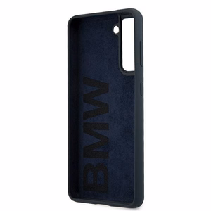 BMW BMHCS21SSILNA vacins S21 G991, tumsi zils, Silicone Signature hardcase