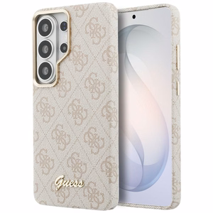 Guess maciņš 4G Script MagSafe priekš Samsung Galaxy S26 Ultra rozā