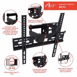 Turētājs 22"–55" televizoram ART AR-53 35 kg