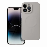 SILIKONA MAG COVER korpuss saderīgs ar MagSafe priekš SAMSUNG A37 pelēks titāna krāsas