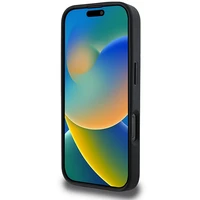 DKNY Rūtainais raksts magnētiskais iPhone 16 Pro viedtālruņa apvalks - melns