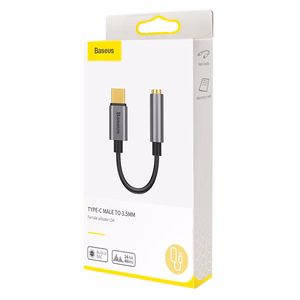 Baseus adapteris L54 USB-C uz ligzdu 3,5 mm tumši pelēks