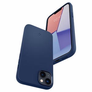 Spigen Silicone Fit Mag futrālis ar MagSafe priekš iPhone 14 Plus - Zils
