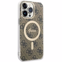 Guess GUHMP14XH4STW iPhone 14 Pro Max 6.7" brūns cietais viedtālruņa apvalks 4G Magnētiskais