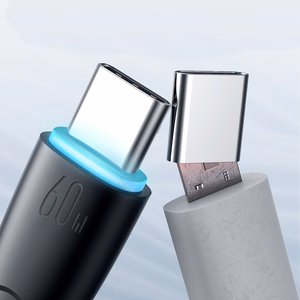 Joyroom Starry Series SA32-CC3 USB-C / USB-C kabelis 60W 1 m - melns