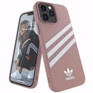 Adidas OR Formēts apvalks PU iPhone 13 Pro Max - rozā