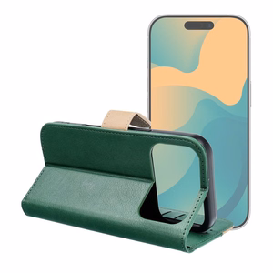 Flip case for iPhone 17 / 18 Split Book green and gold
