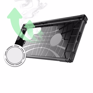 Samsung Galaxy S25 Ultra - hibrīdais bruņu vāciņš – melns