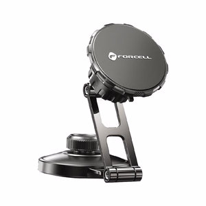 FORCELL F-GRIP IronSecure magnētiskais auto turētājs vējstiklam / paneļim melns