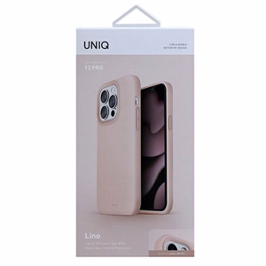 Uniq Lino viedtālruņa apvalks iPhone 13 Pro / iPhone 13 - rozā