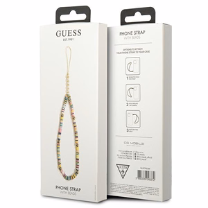 Guess kulons GUSTPEAM telefona siksniņa daudzkrāsaina Heishi Beads
