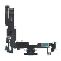 Uzlādes fleksis USB IPHONE 14 Plus melns (izvilkts)