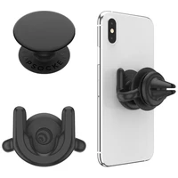 Popsockets Car Vent 2 + PopGrip turētājs - Melns