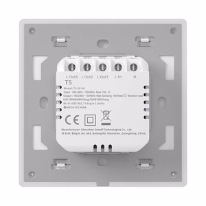 Viedais WiFi skārienjutīgais sienas slēdzis Sonoff TX T5 2C (2-kanālu)