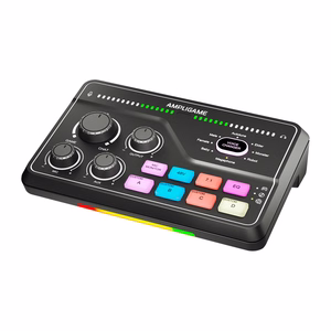 Fifine SC8 RGB spēļu mikseris (melns)