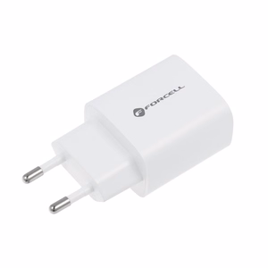 FORCELL F-ENERGY TFK-TC-30WPD ceļojuma lādētājs Type C + USB A PD QC4.0 3A 30W balts