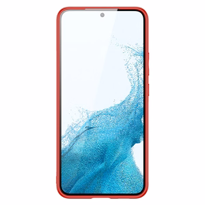 Dux Ducis Yolo elegants apvalks no ekoloģiskās ādas Samsung Galaxy S22 + (S22 Plus) sarkans