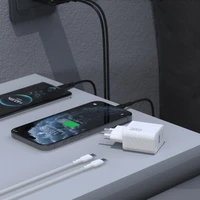 Dudao A27TCEU PD 30W GaN USB-A USB-C Wall Charger with USB-C Cable - Black