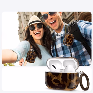 Tech-Protect Lamano case for AirPods Pro 3 - black and brown