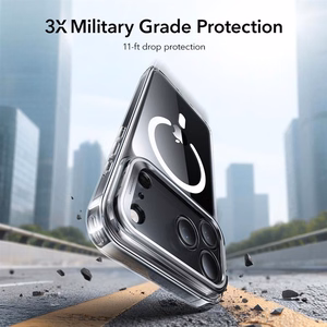 ESR Classic Hybrid Kickstand Magnētiskais viedtālruņa apvalks iPhone 17 Pro - caurspīdīgs