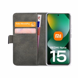 Mobilize Classic Gelly Wallet Book Maciņš Xiaomi Redmi Note 15 5G melns