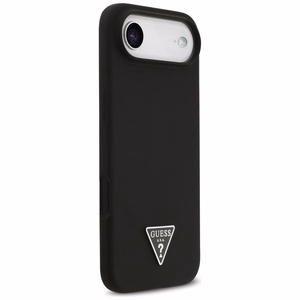 Guess Silikona Trīsstūra Logotipa Magnētiskais viedtālruņa apvalks iPhone 17 Air - melna