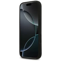 Guess Silikona Trīsstūra Logotips Magnētiskais viedtālruņa apvalks iPhone 17 Pro - melns