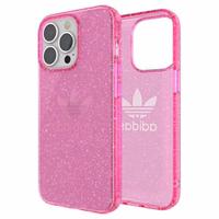 Adidas OR aizsargājošs caurspīdīgs apvalks Spīdums iPhone 13 Pro / iPhone 13 - rozā