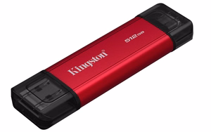 Kingston Technology 512GB divkanāļu USB-A/C portatīvais SSD, līdz 1050MB/s USB 3.2 Gen 2