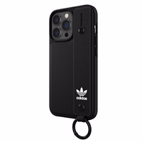 Adidas OR apvalks ar rokas siksniņu iPhone 13 Pro /13 6.1" melns/melns 47109
